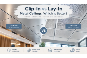 Clip-In vs Lay-In Metal Ceilings: Which Is Better?