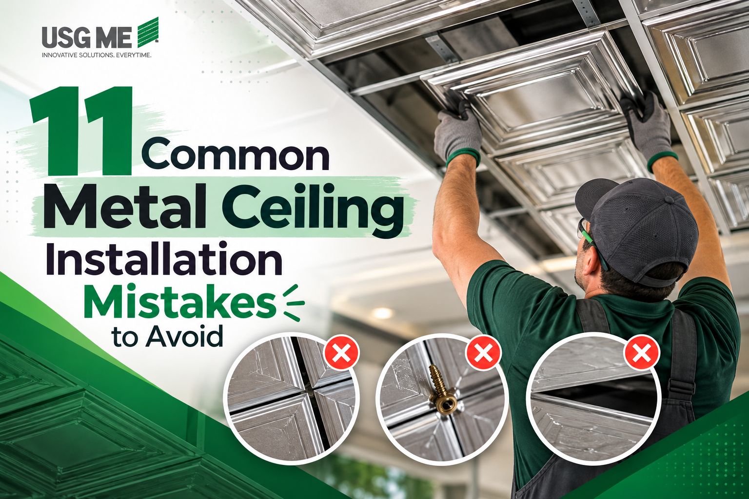 11 Common Metal Ceiling Installation Mistakes to Avoid